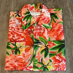 Vintage Men’s King Arthur Vacation Wear Short Sleeve Top - Tropical Palm Trees